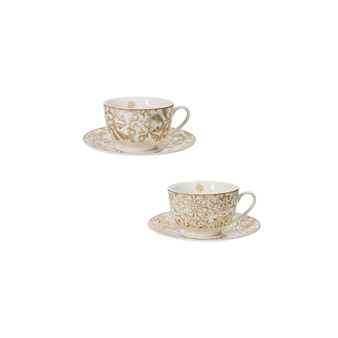 BRANDANI - Set of 2 Pieces Excalibur Tea Cup 7.5 cm Christmas Table Porcelain 51043