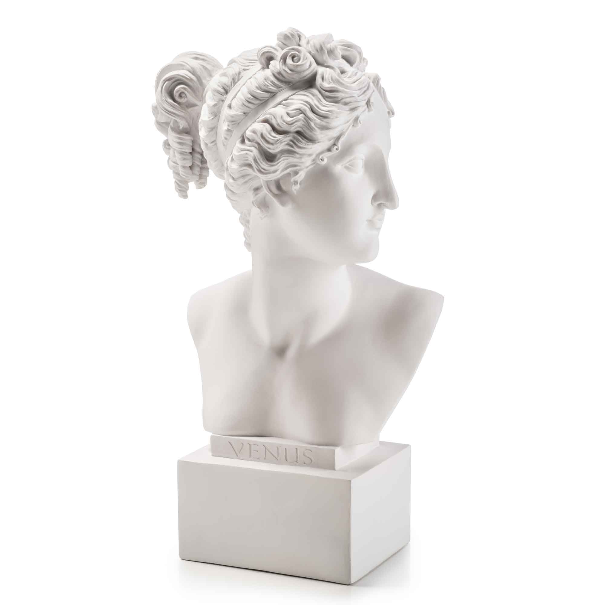 PALAIS ROYAL Busto Scultura Figura Venere Bianco 53cm Resina