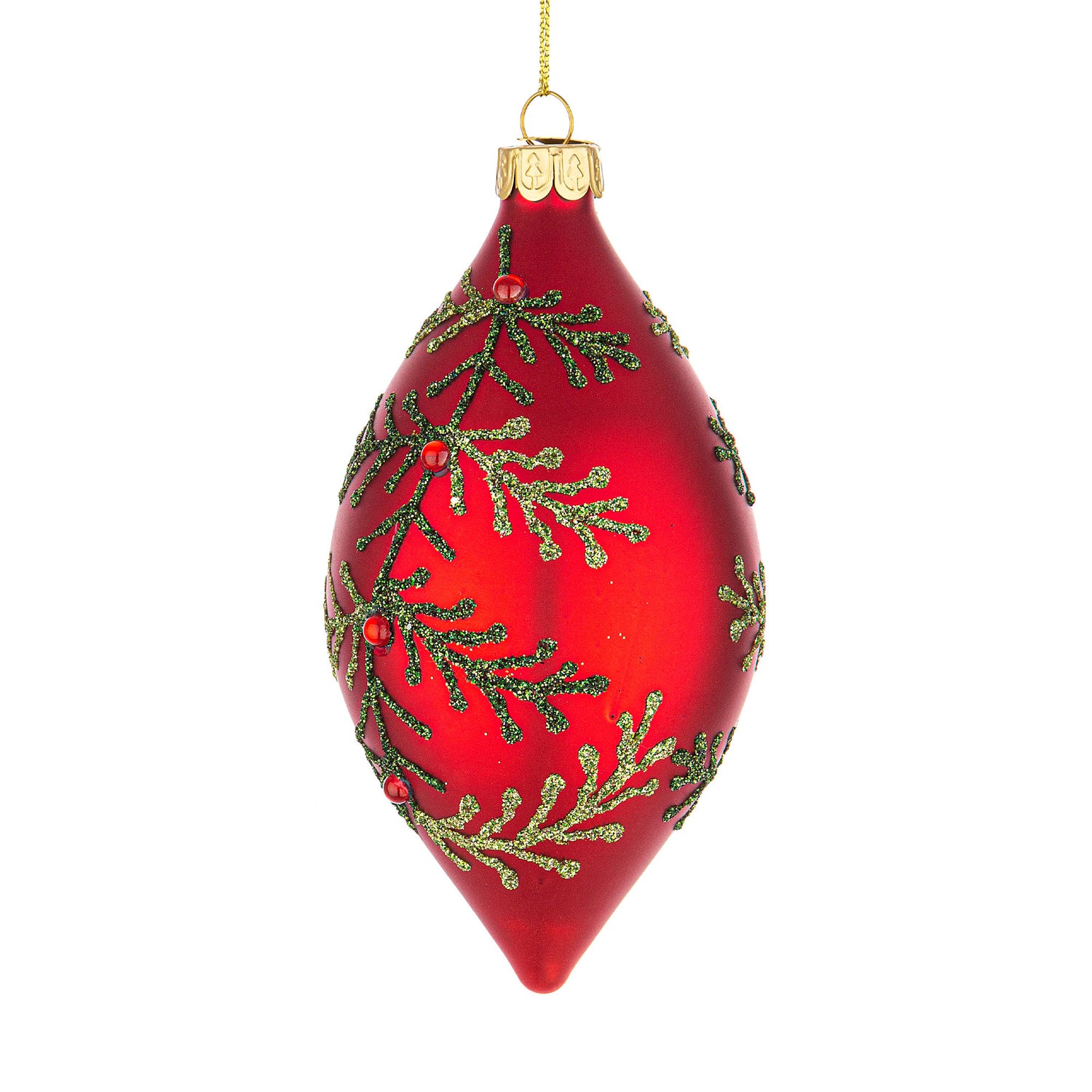 BIZZOTTO Glass Christmas Tree Ball Laurie 13cm Red