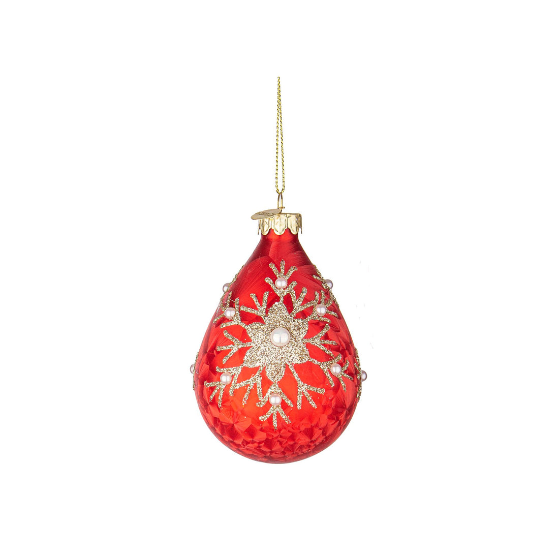 BIZZOTTO - Camilla Christmas Tree Ball Sphere 10 cm Red Glass