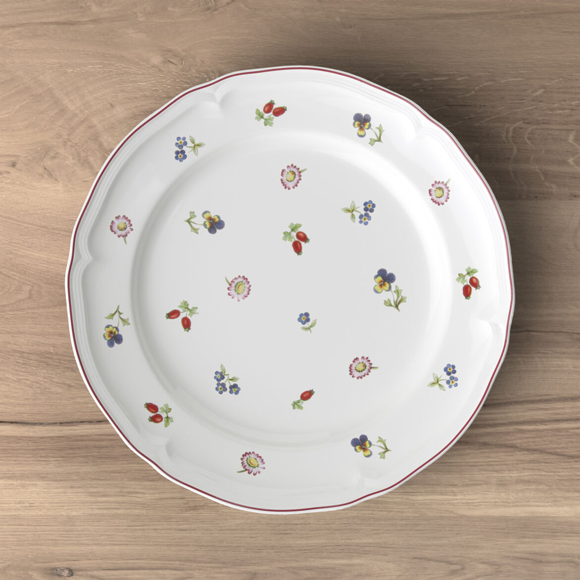 VILLEROY &amp; BOCH Petite Fleur Set 6 Pezzi Piatto Piano 26cm Tavola Porcellana