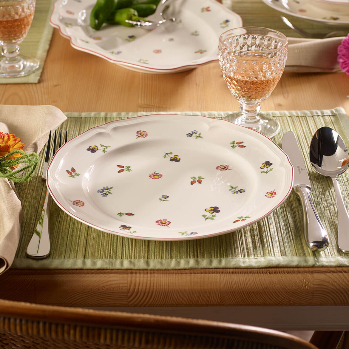 VILLEROY &amp; BOCH Petite Fleur Set 6 Pezzi Piatto Piano 26cm Tavola Porcellana