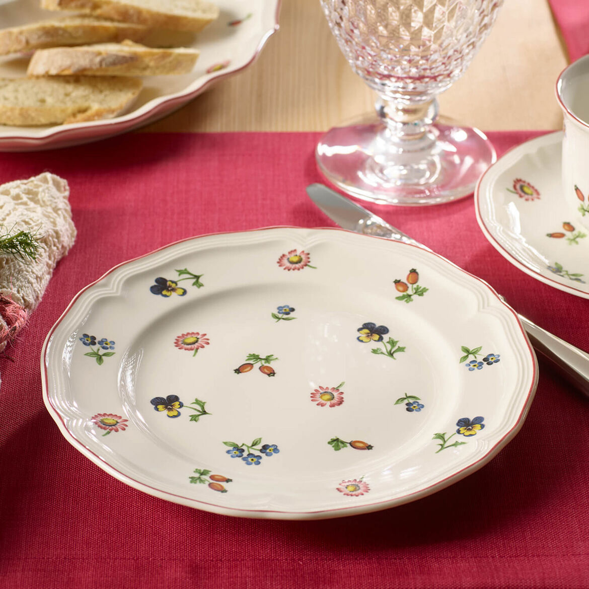 VILLEROY &amp; BOCH Petite Fleur Set 6 Pezzi Piatto Frutta Colazione 21cm Porcellana