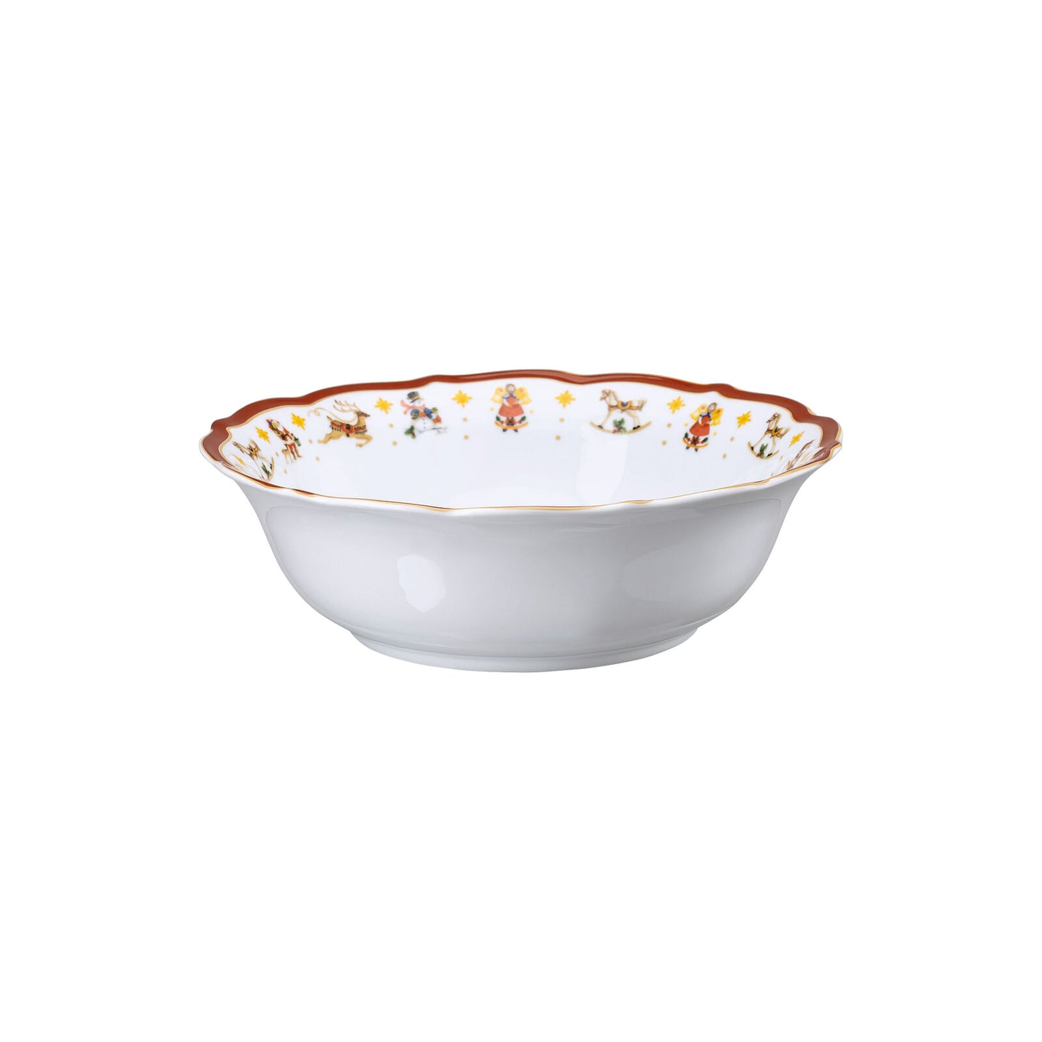 HUTSCHENREUTHER Happy Christmas Cup Christmas Bowl 23cm Christmas Table