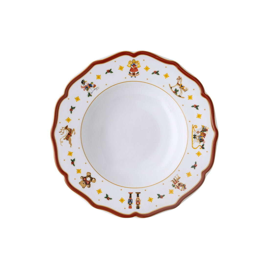 HUTSCHENREUTHER Happy Christmas Deep Plate 23cm Porcelain