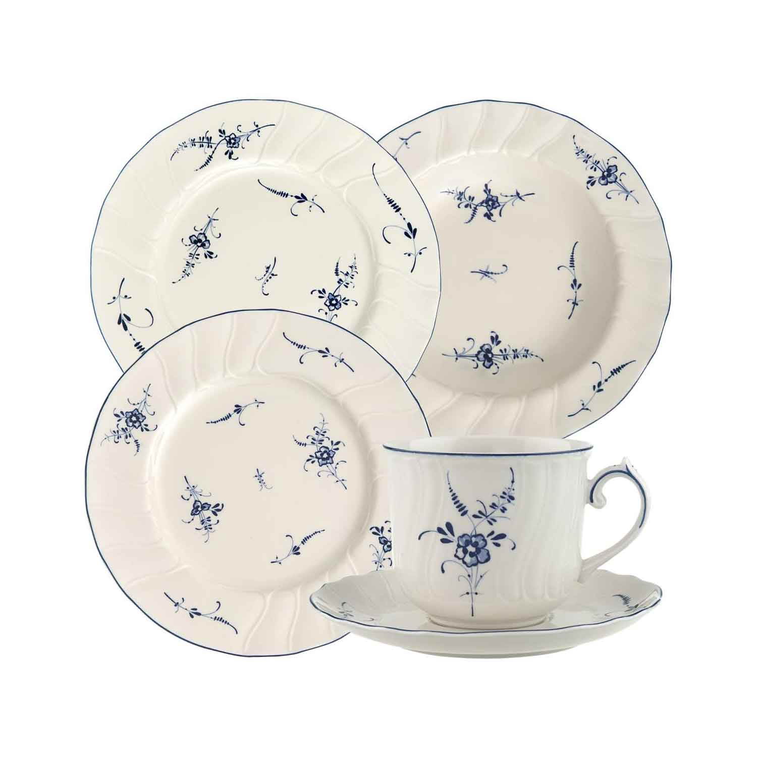 VILLEROY &amp; BOCH Vieux Luxembourg Set 30 Pezzi Servizio Tavola Piatti