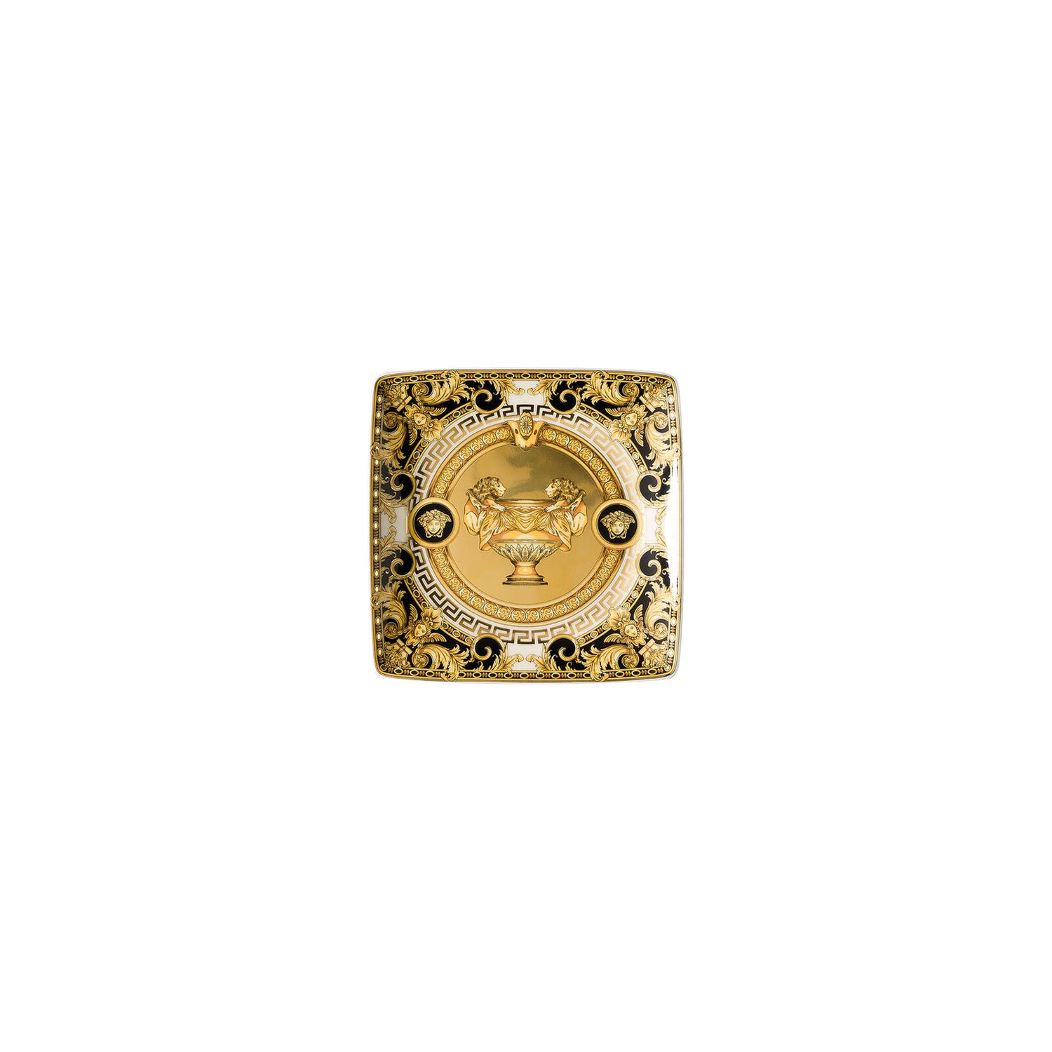 VERSACE Prestige Gala Coppetta Ciotola Ciotolina Quadrata 12cm Porcellana