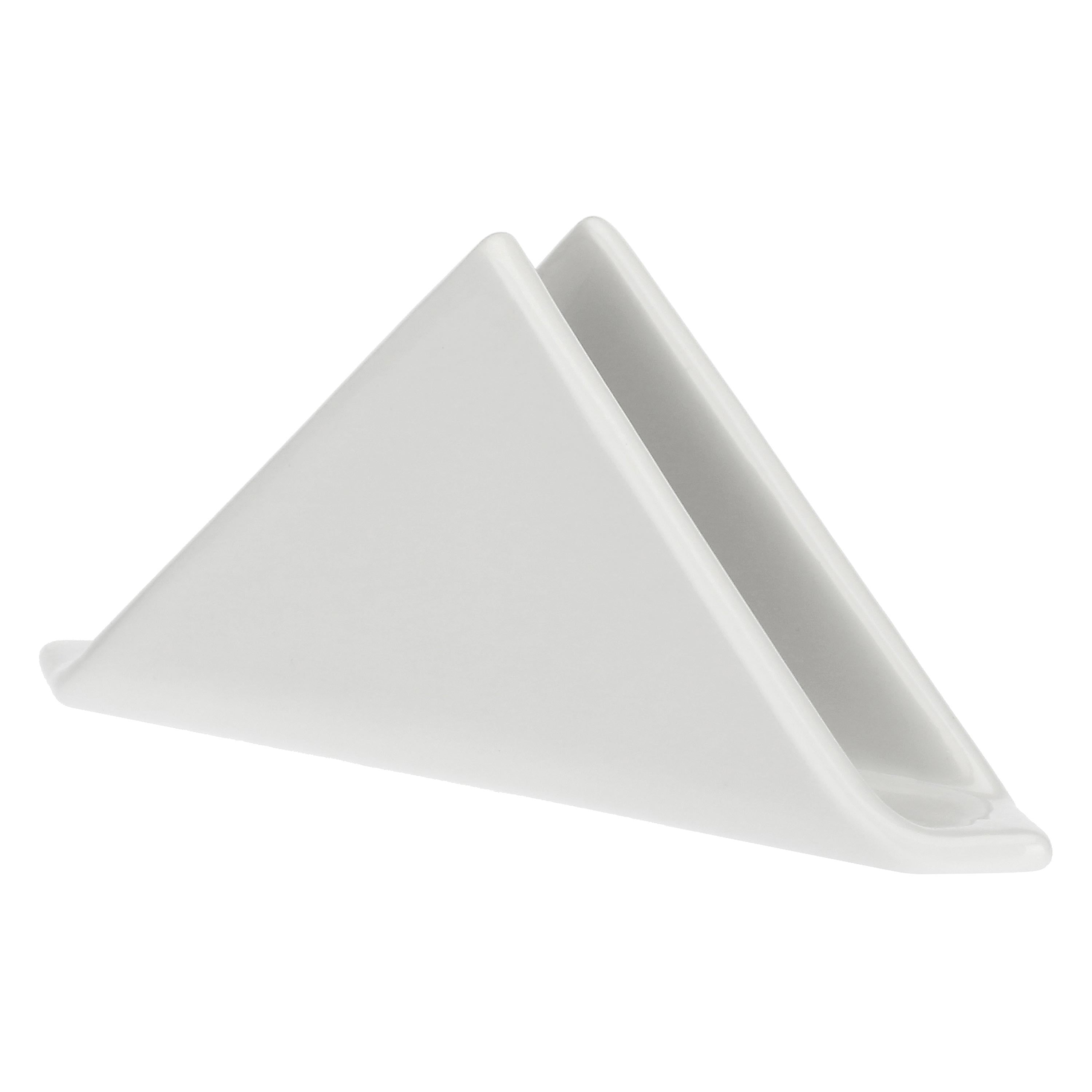 LA PORCELLANA BIANCA - Convivio Triangular Napkin Holder 18 cm Porcelain