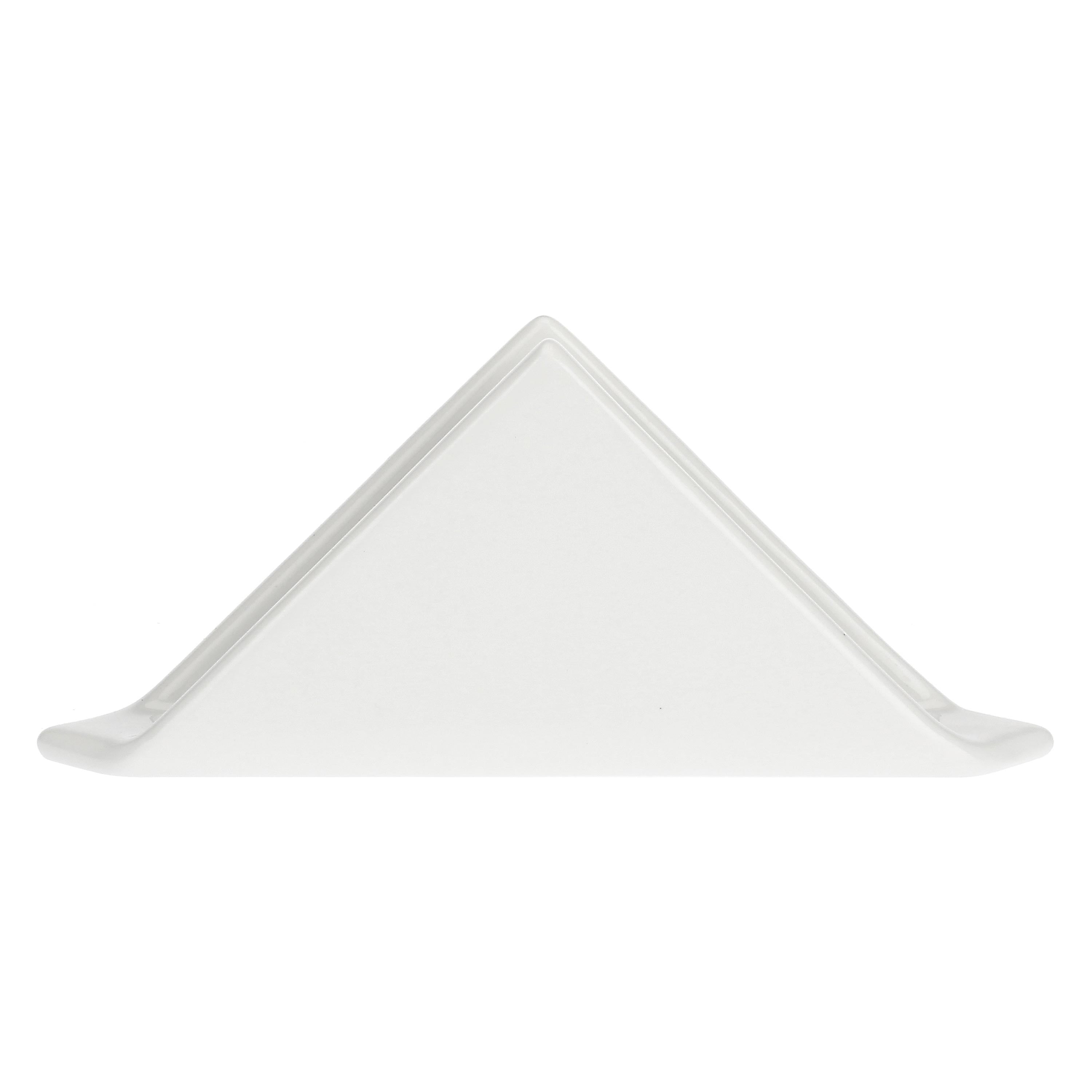 LA PORCELLANA BIANCA - Convivio Triangular Napkin Holder 18 cm Porcelain