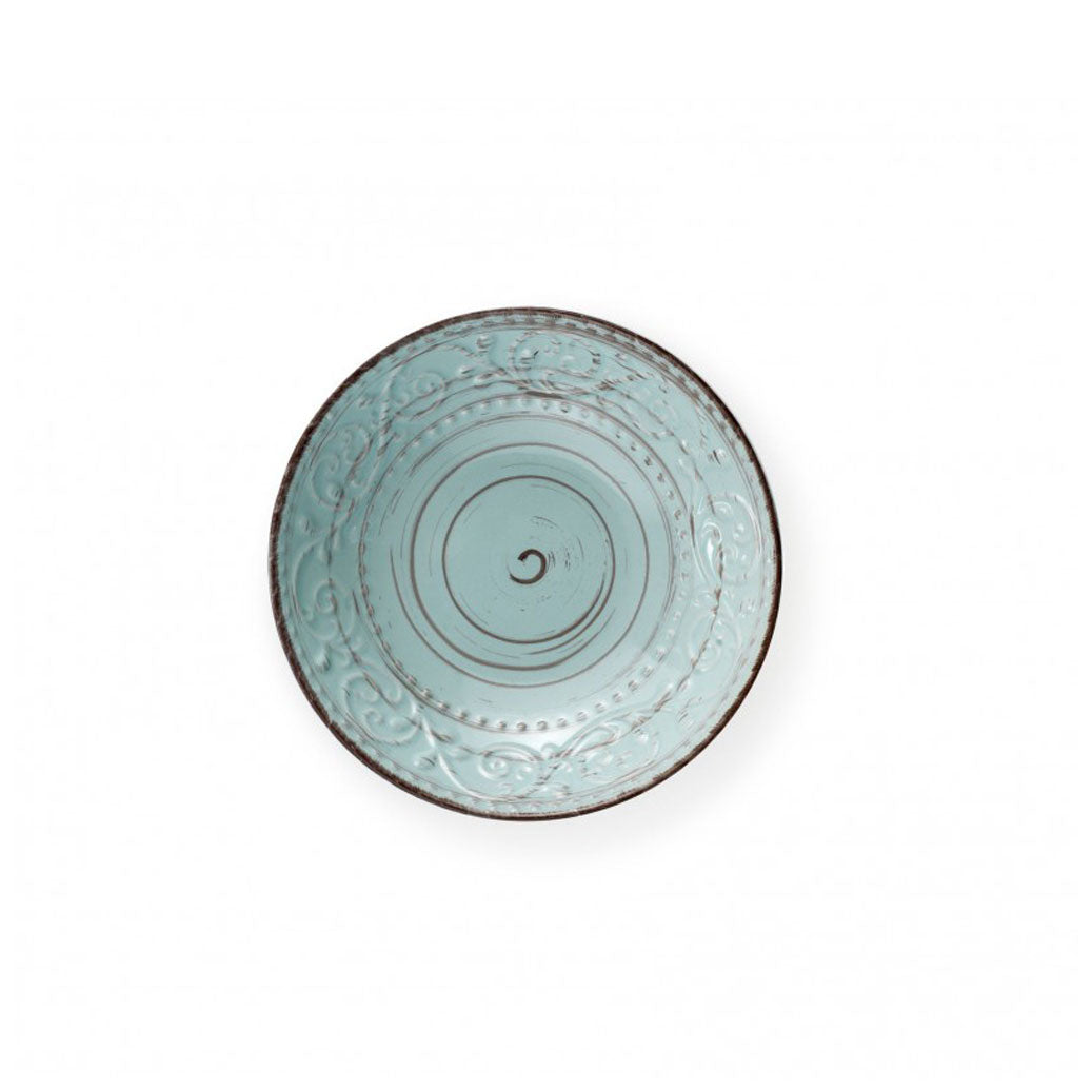 BRANDANI Serendipity Piatto Fondo 20cm Turchese Azzurro Stoneware