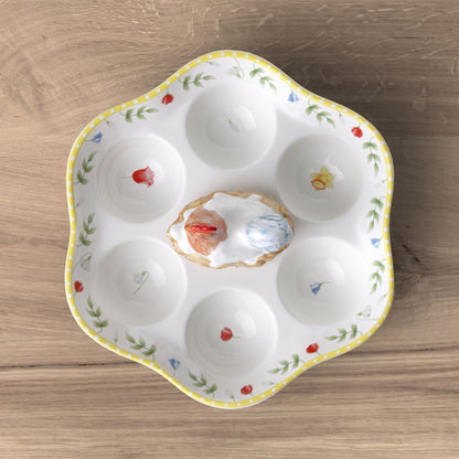 VILLEROY &amp;amp; BOCH Spring Awakening Egg Holder Plate 20cm Easter Table