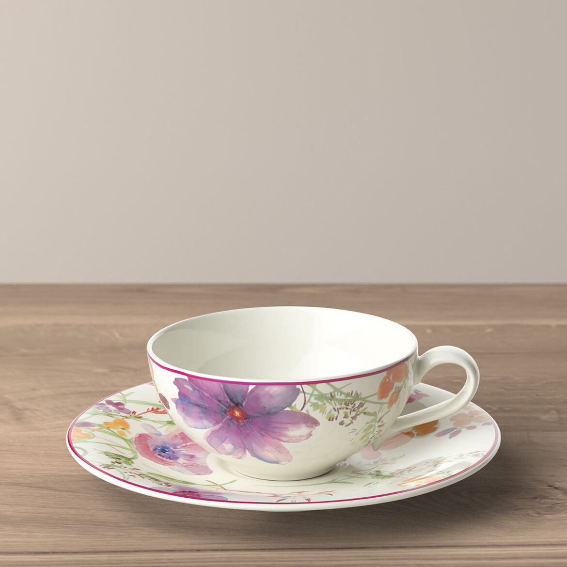 VILLEROY &amp;amp; BOCH Mariefleur Tea Tea Cup 240ml with Saucer 16cm Porcelain