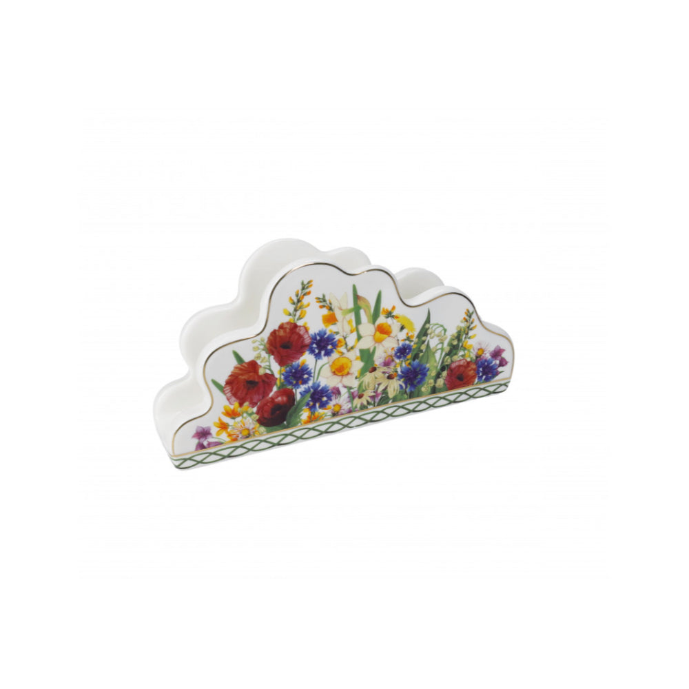 BRANDANI Napkin Holder Wildflowers 20x10cm Porcelain