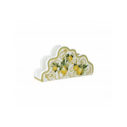 BRANDANI Lemon Napkin Holder 20x10cm Porcelain