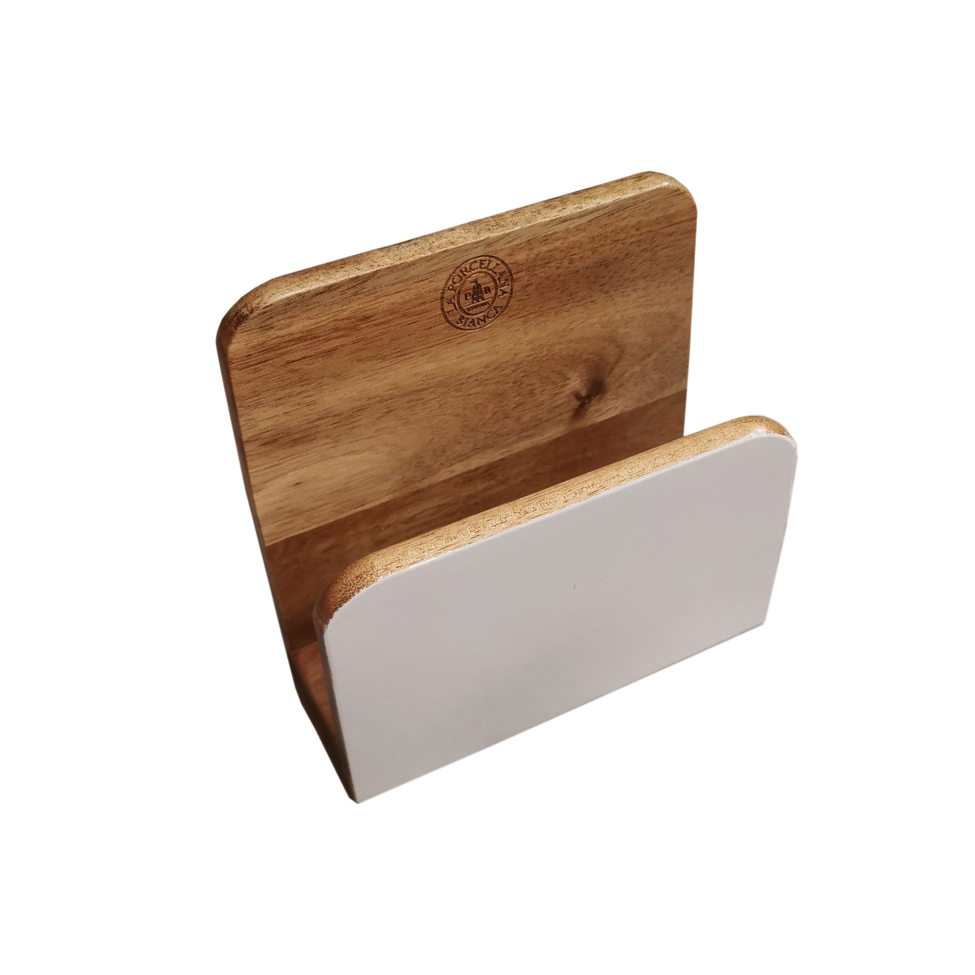 LA PORCELLANA BIANCA Libeccio Portatovaglioli 15x15cm Legno Smaltato –  Prestige Home