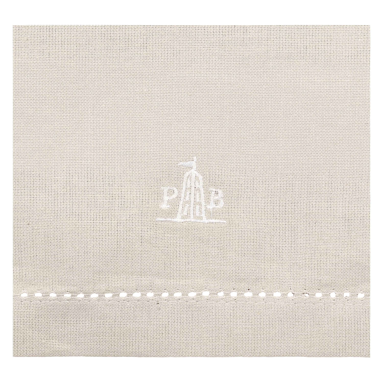 LA PORCELLANA BIANCA Ammanto Striscia Runner 143x45cm Ecrù 100% Cotone