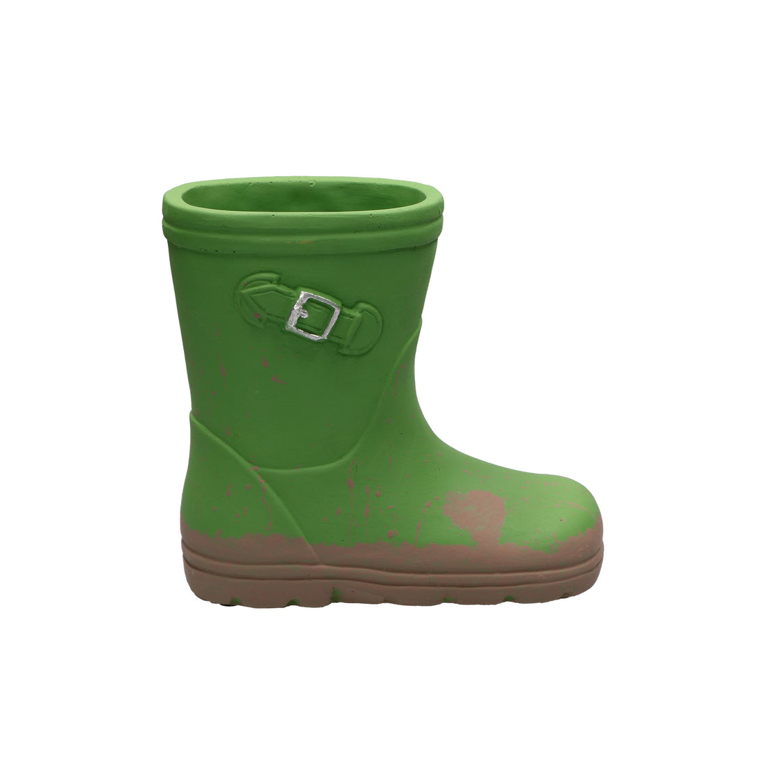 DOMESTIC RITUALS Splash Cachepot Right Boot Green 21x20cm Cement