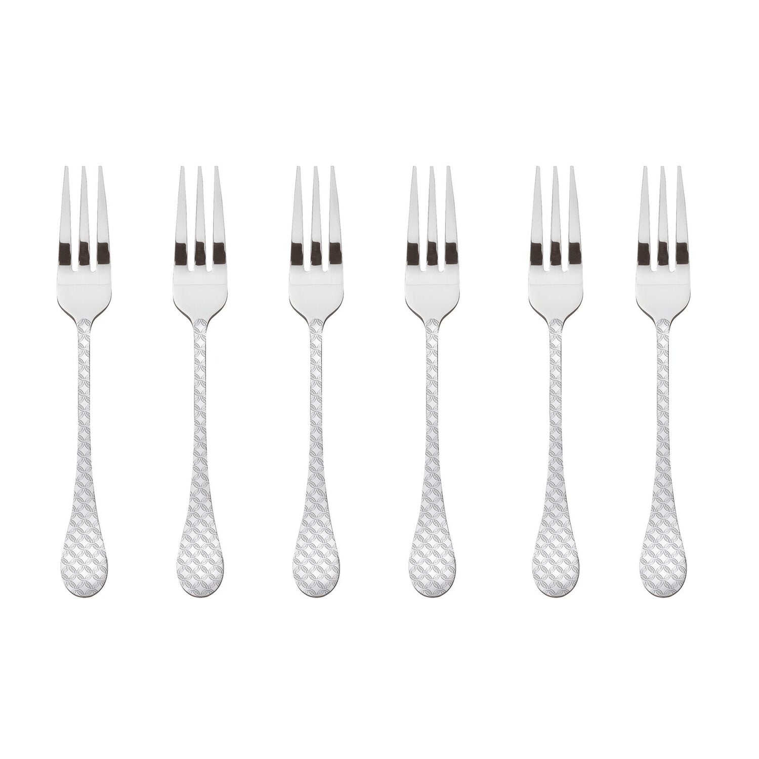 SAMBONET - Taormina Forks Dessert Forks Set 6 Pieces Stainless Steel Cutlery