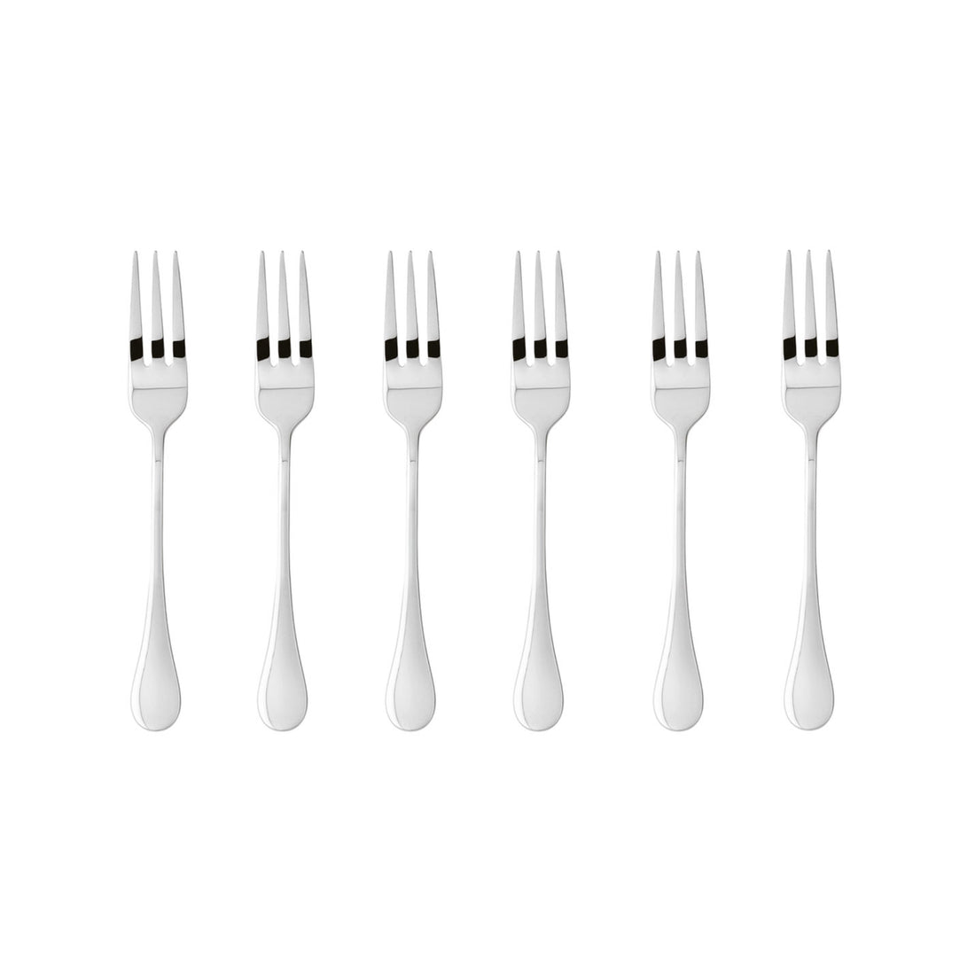 SAMBONET - Bloom Forks Dessert Forks Set 6 Pieces Stainless Steel Cutlery