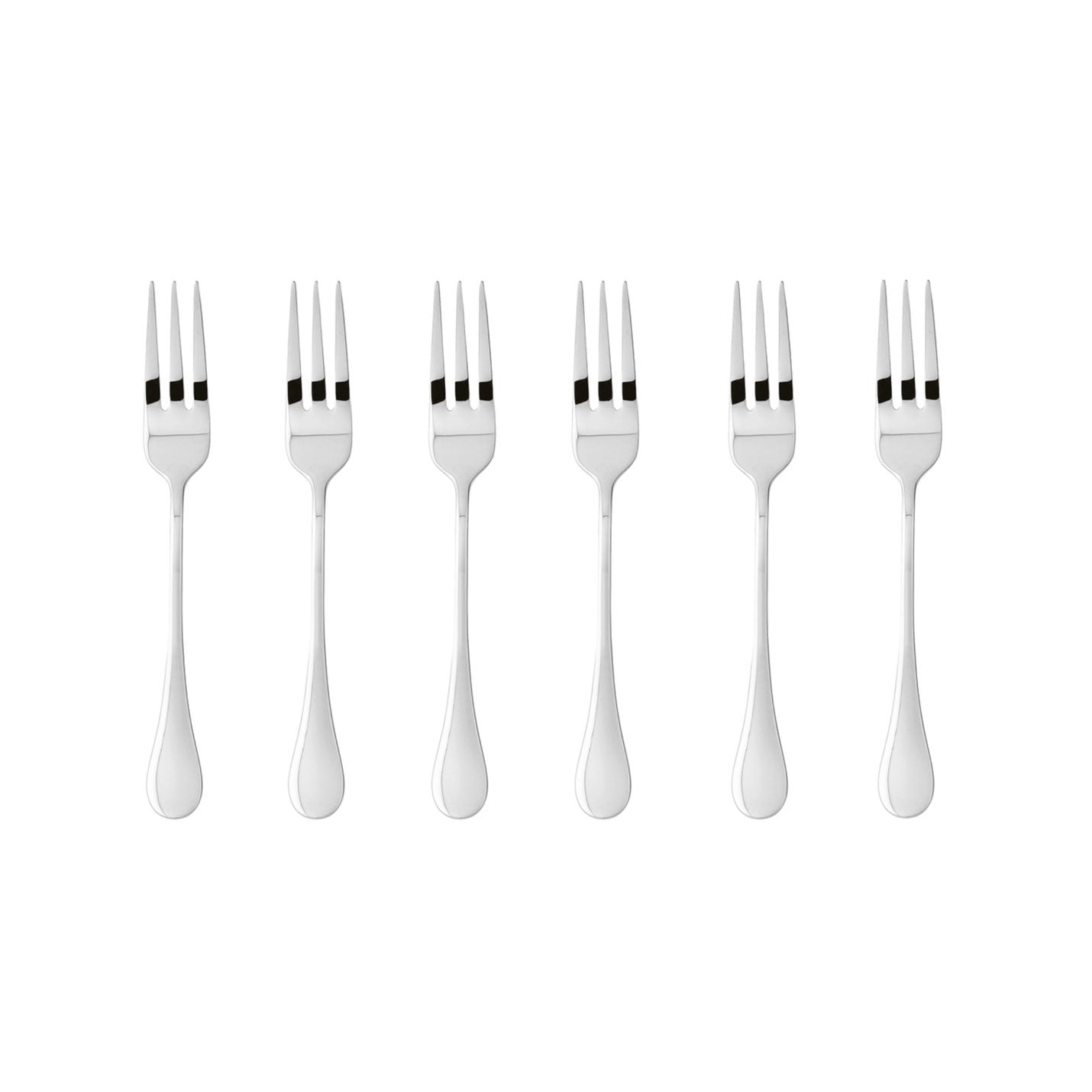 SAMBONET - Bloom Forks Dessert Forks Set 6 Pieces Stainless Steel Cutlery