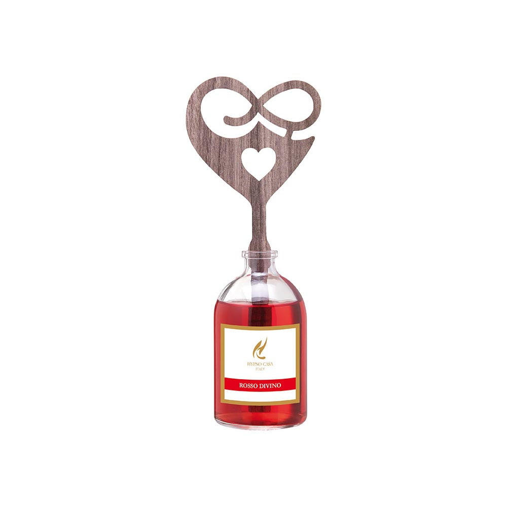 HYPNO CASA Diffuser with Heart Shape Sticks 100ml Divine Red