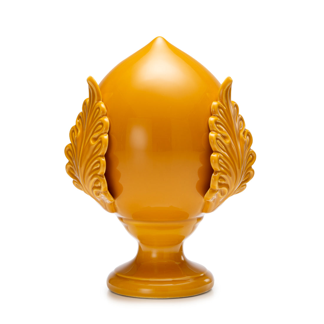 PALAIS ROYAL Pumo Pugliese Pomo Decoration 17cm Amber Ceramic