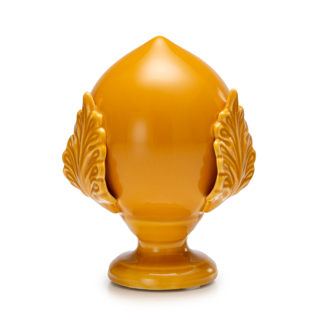 PALAIS ROYAL Pumo Pugliese Pomo Decoration 20cm Amber Ceramic