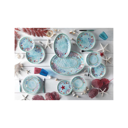 BRANDANI - Dinner plate Marino Reef Celeste Tavola 27cm Melamine