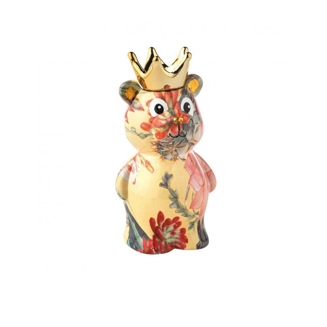 BRANDANI Moneybox Teddy Bear with Lucky Crown 14cm Multicolored Dolomite