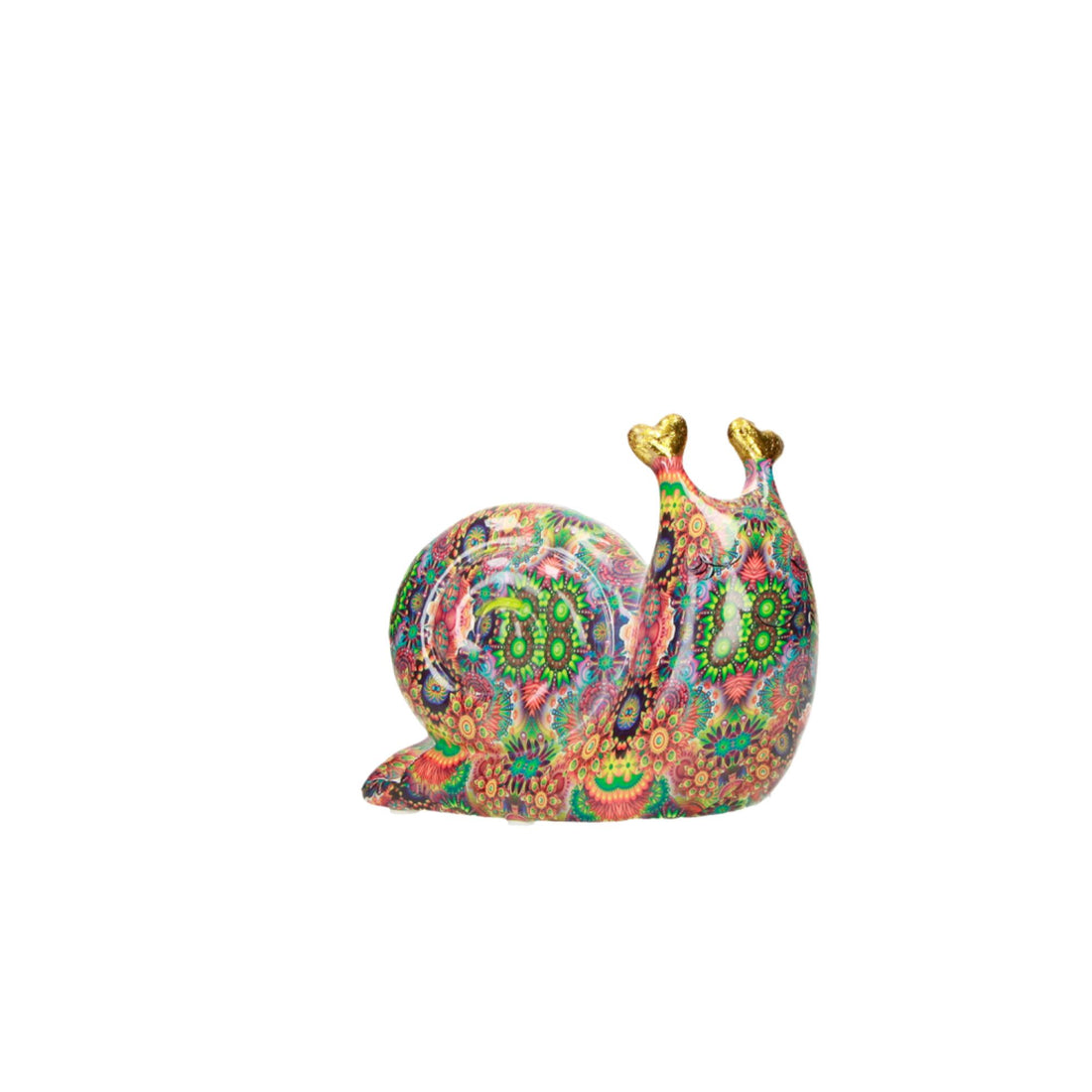 BRANDANI - Moneybox Snail Snail Lucky Charm Multicolored Dolomite 53776