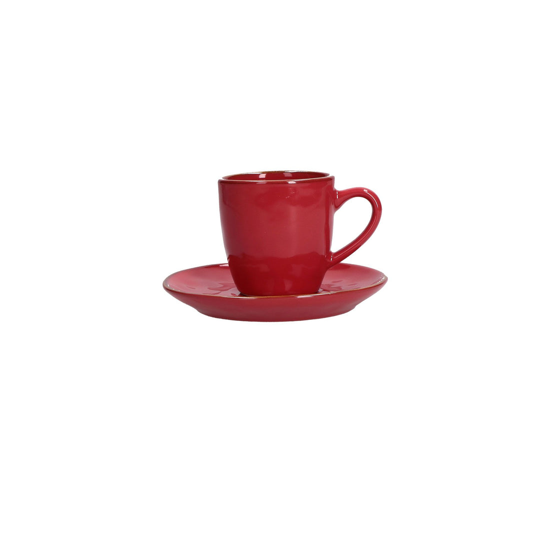 ROSE &amp; TULIPANI Concerto Corallo Tazza Tazzina Caffè con Piattino 90ml Stoneware