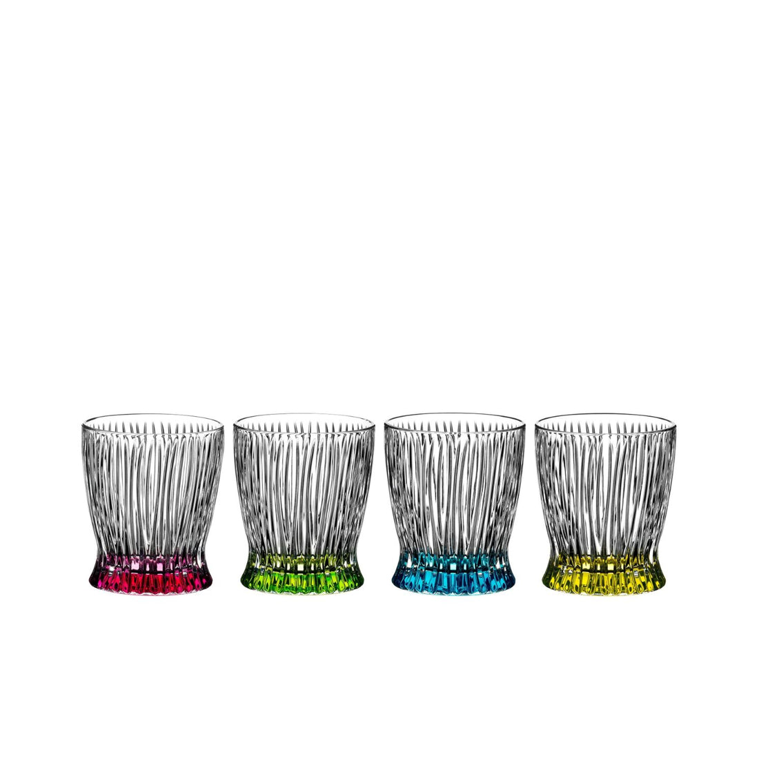 RIEDEL Fire &amp; Ice Tumbler Bicchiere da Whisky Set 4 Pezzi Multicolore 295ml Cristallo