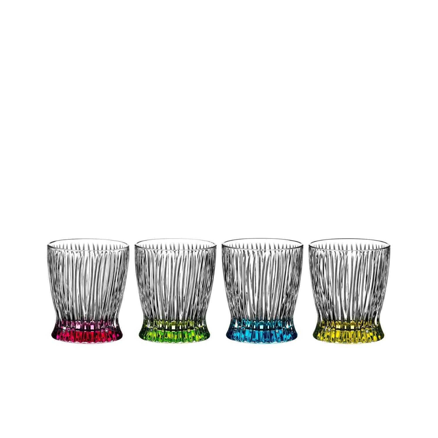 RIEDEL Fire &amp;amp; Ice Tumbler Whiskey Glass Set 4 Pieces Multicolored 295ml Crystal