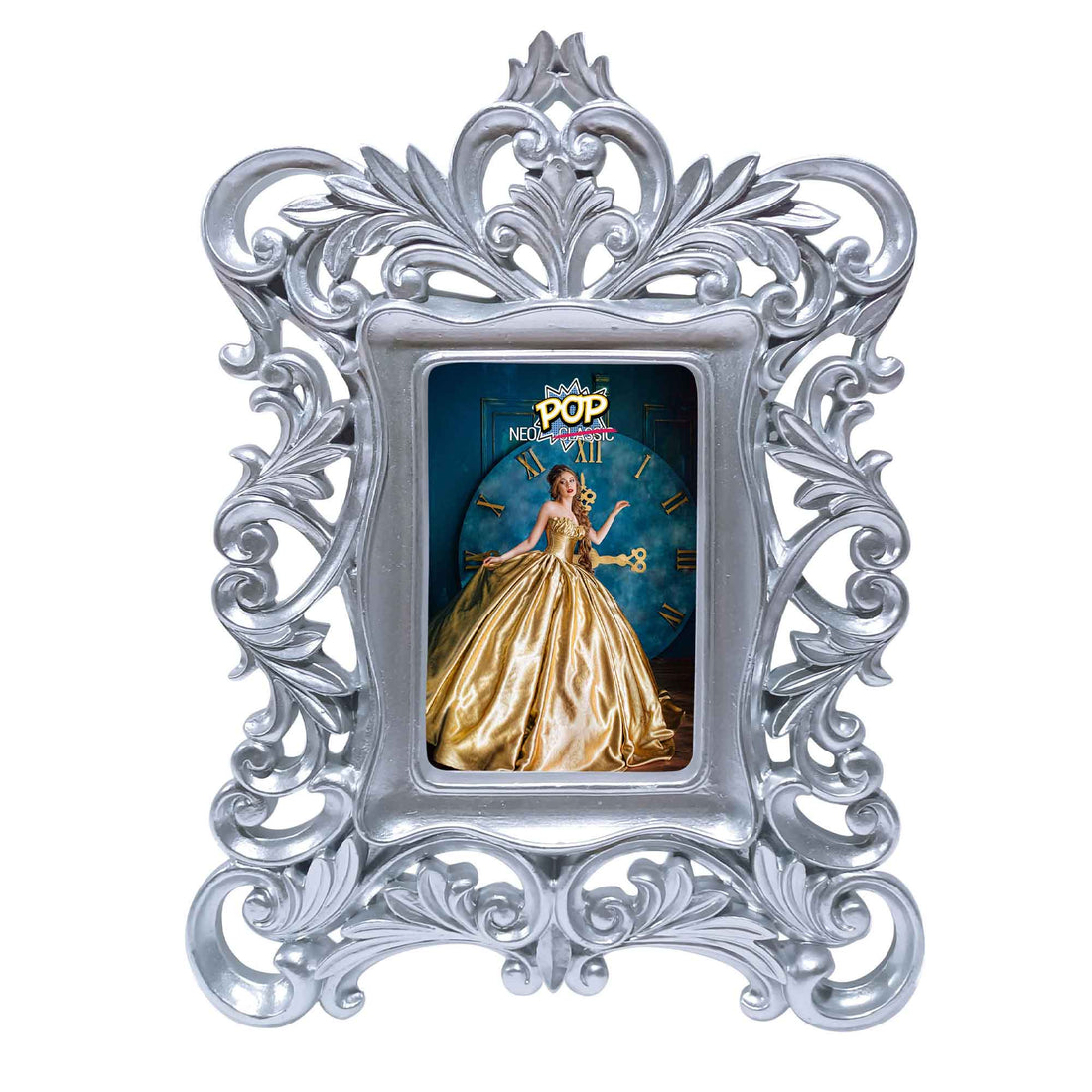 PALAIS ROYAL Neopop Portafoto Cornice 26x35cm (interno 10x15cm) Argento