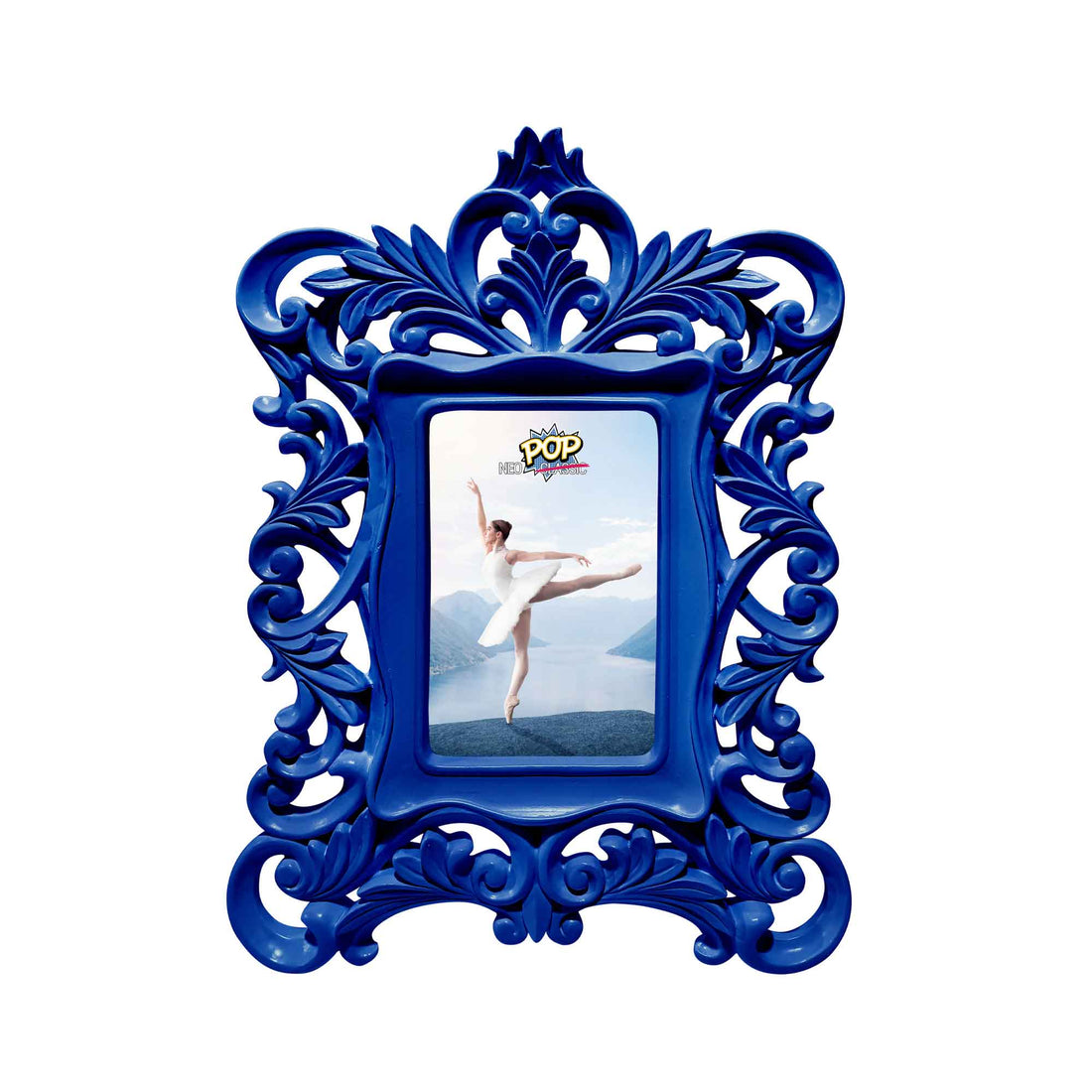 PALAIS ROYAL Neopop Portafoto Cornice Barocco 26x35cm (interno 10x15cm) Blu