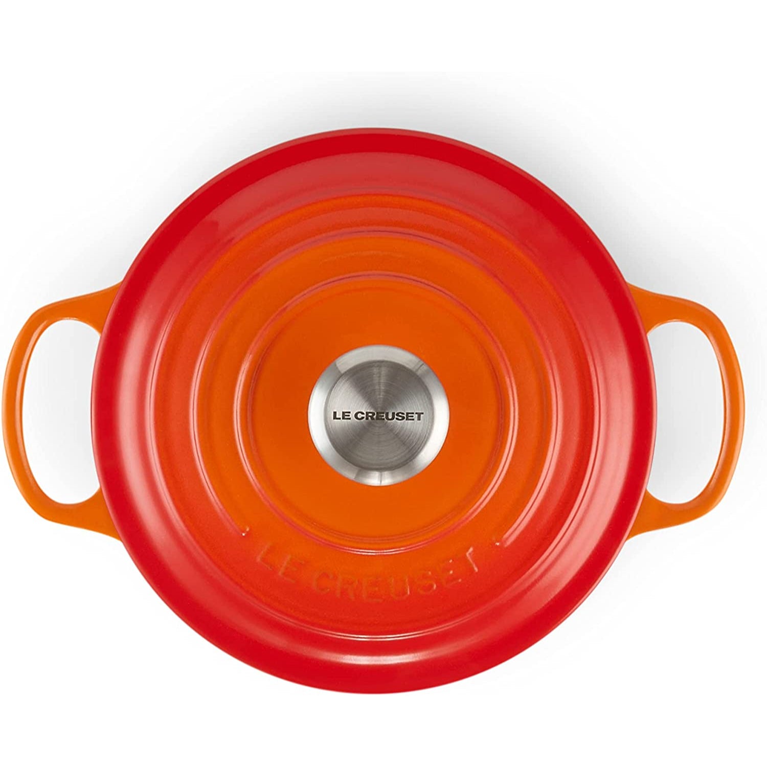 LE CREUSET Cocotte Rotonda Evolution 24cm Arancio Ghisa Vetrificata