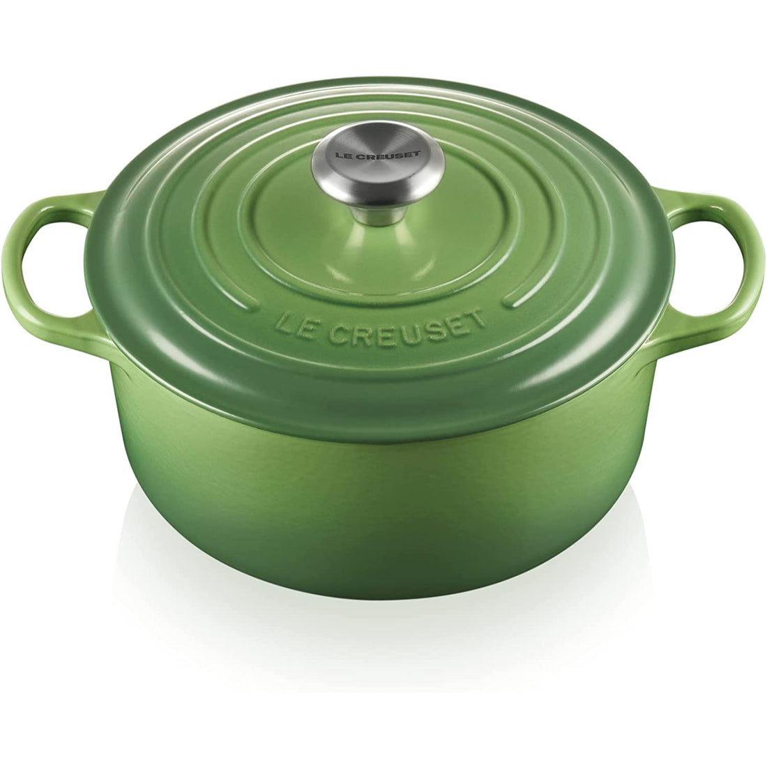 LE CREUSET Cocotte Round Evolution 24cm Green Bamboo Glazed Cast Iron