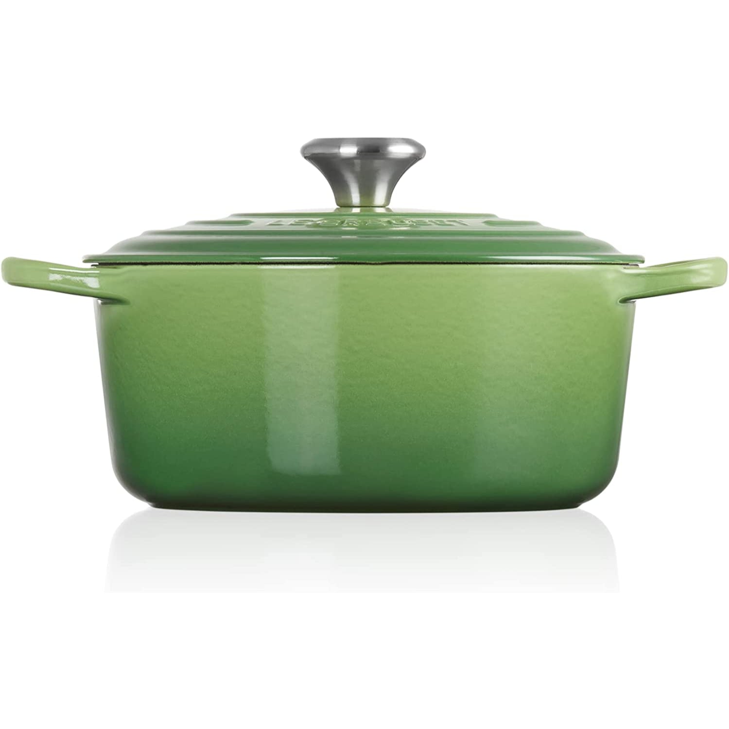 LE CREUSET Cocotte Rotonda Evolution 24cm Verde Bamboo Ghisa Vetrificata