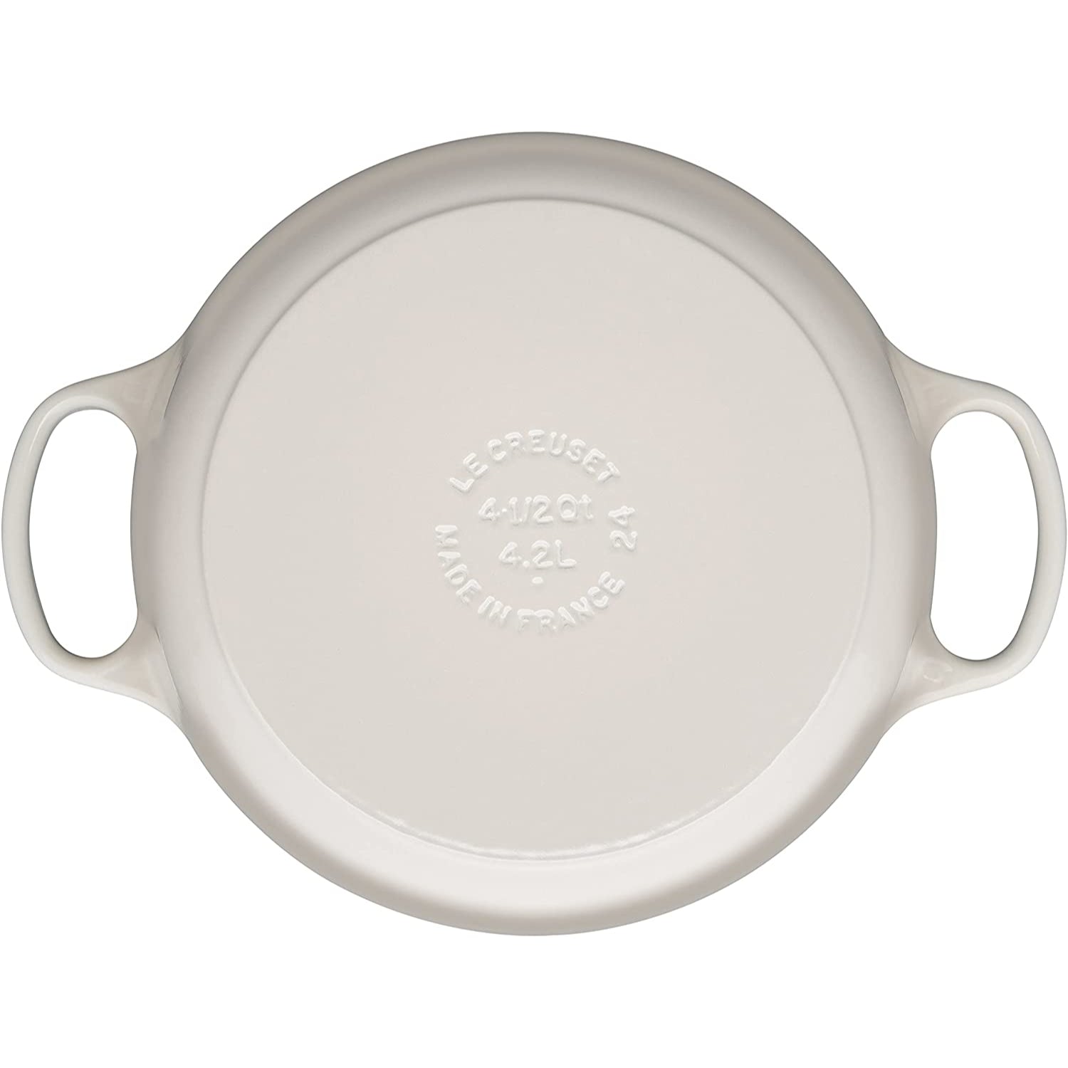 LE CREUSET Cocotte Rotonda Evolution 24cm Meringa Ghisa Vetrificata