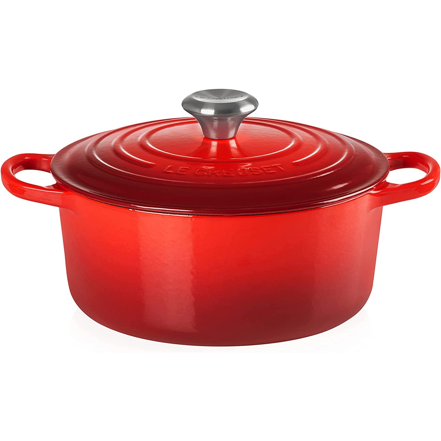 LE CREUSET Cocotte Rotonda Evolution 30cm Ciliegia Ghisa Vetrificata