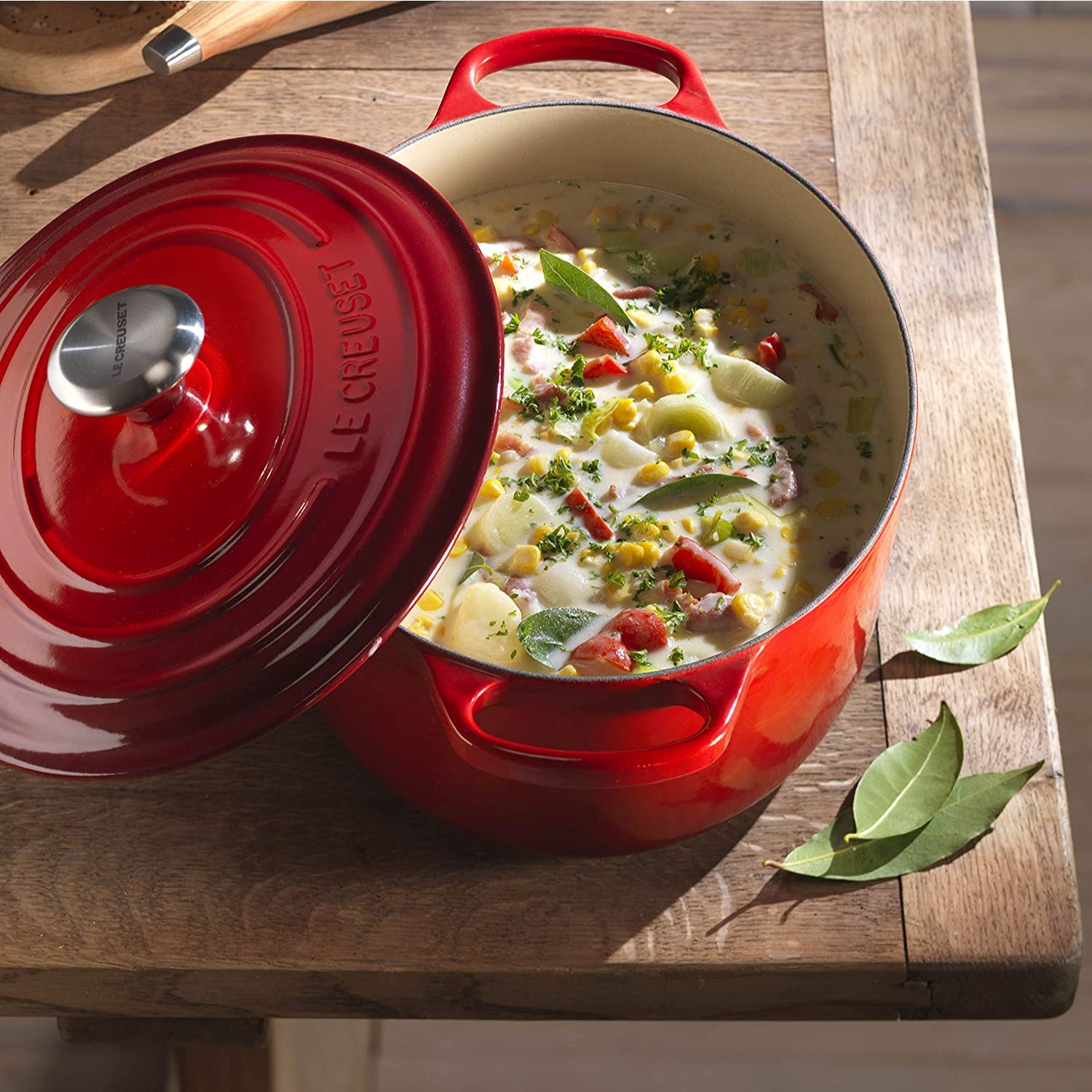 LE CREUSET Cocotte Ovale Evolution 29cm Ciliegia Ghisa Vetrificata