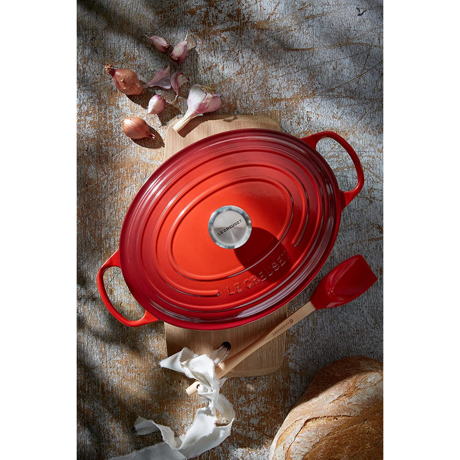 LE CREUSET Cocotte Ovale Evolution 29cm Ciliegia Ghisa Vetrificata