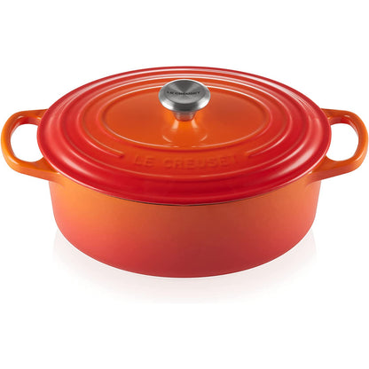 LE CREUSET Cocotte Ovale Evolution 29cm Arancio Ghisa Vetrificata