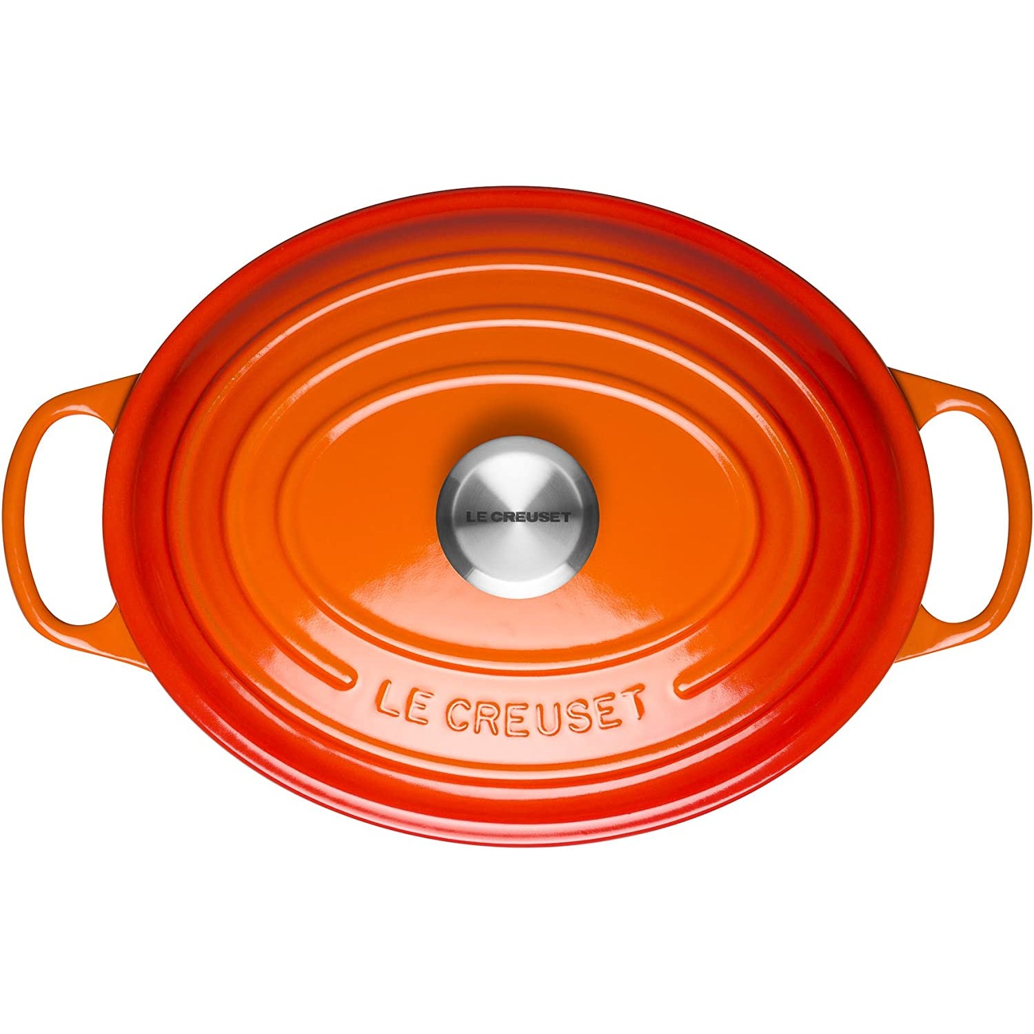 LE CREUSET Cocotte Ovale Evolution 29cm Arancio Ghisa Vetrificata