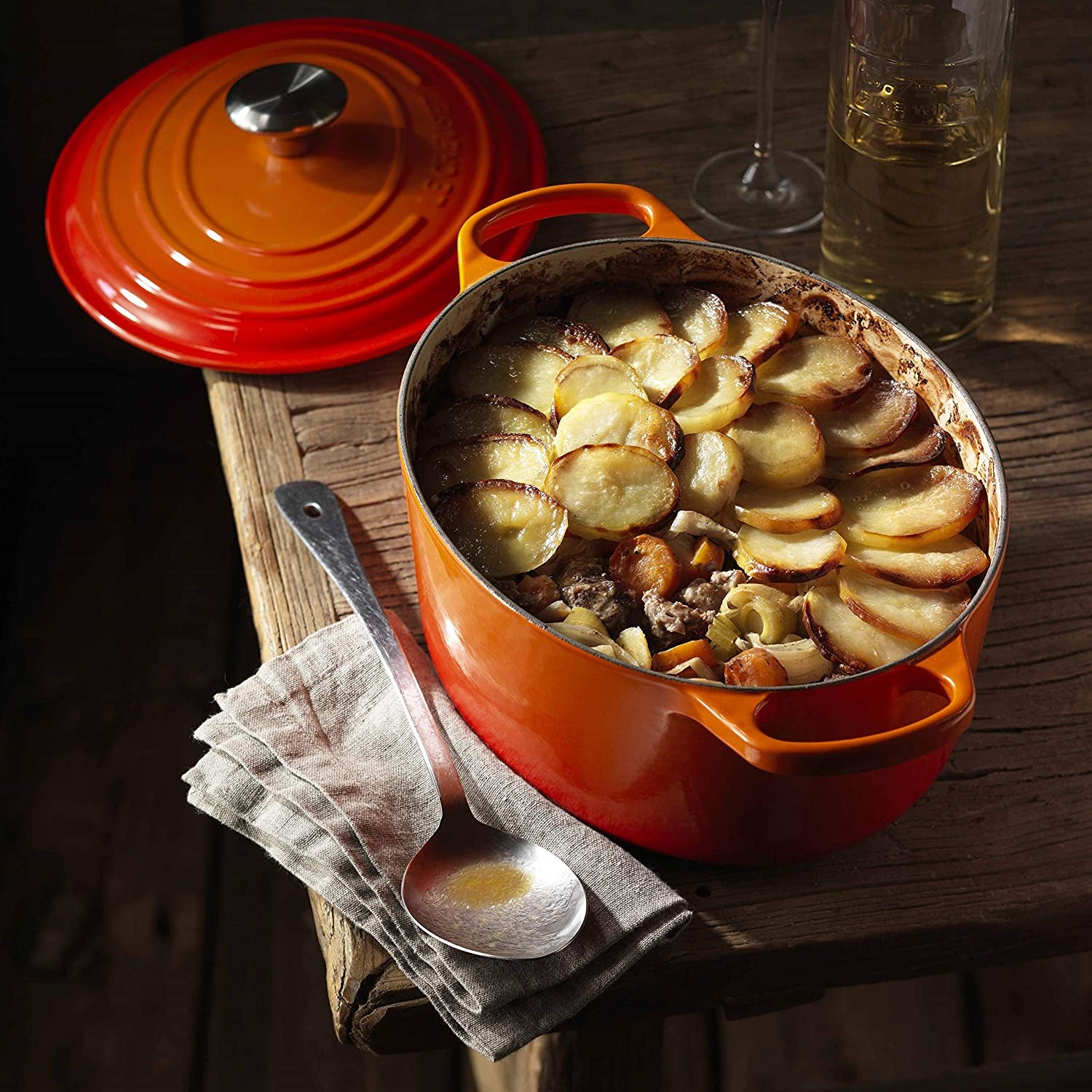 LE CREUSET Cocotte Ovale Evolution 29cm Arancio Ghisa Vetrificata