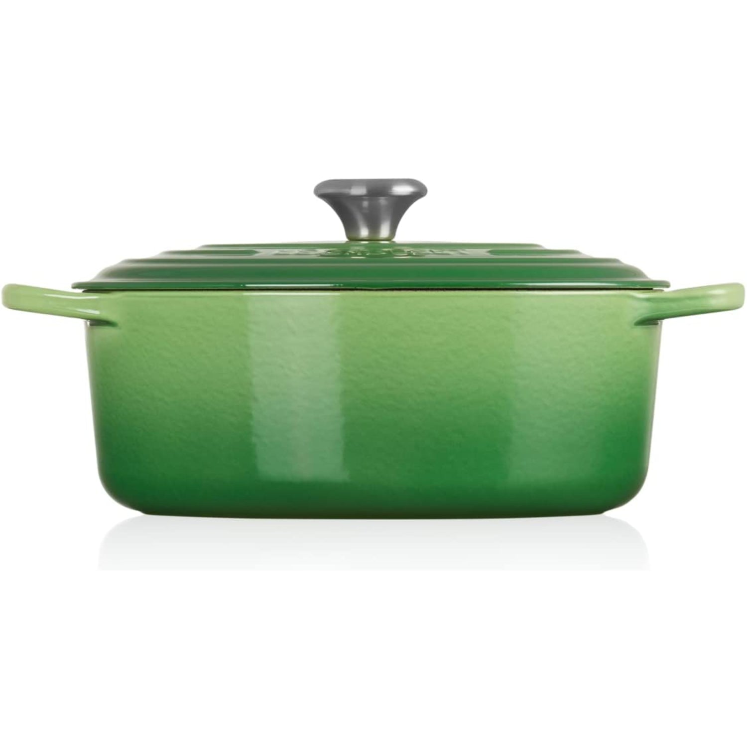 LE CREUSET Cocotte Ovale Evolution 29cm Verde Bamboo Ghisa Vetrificata