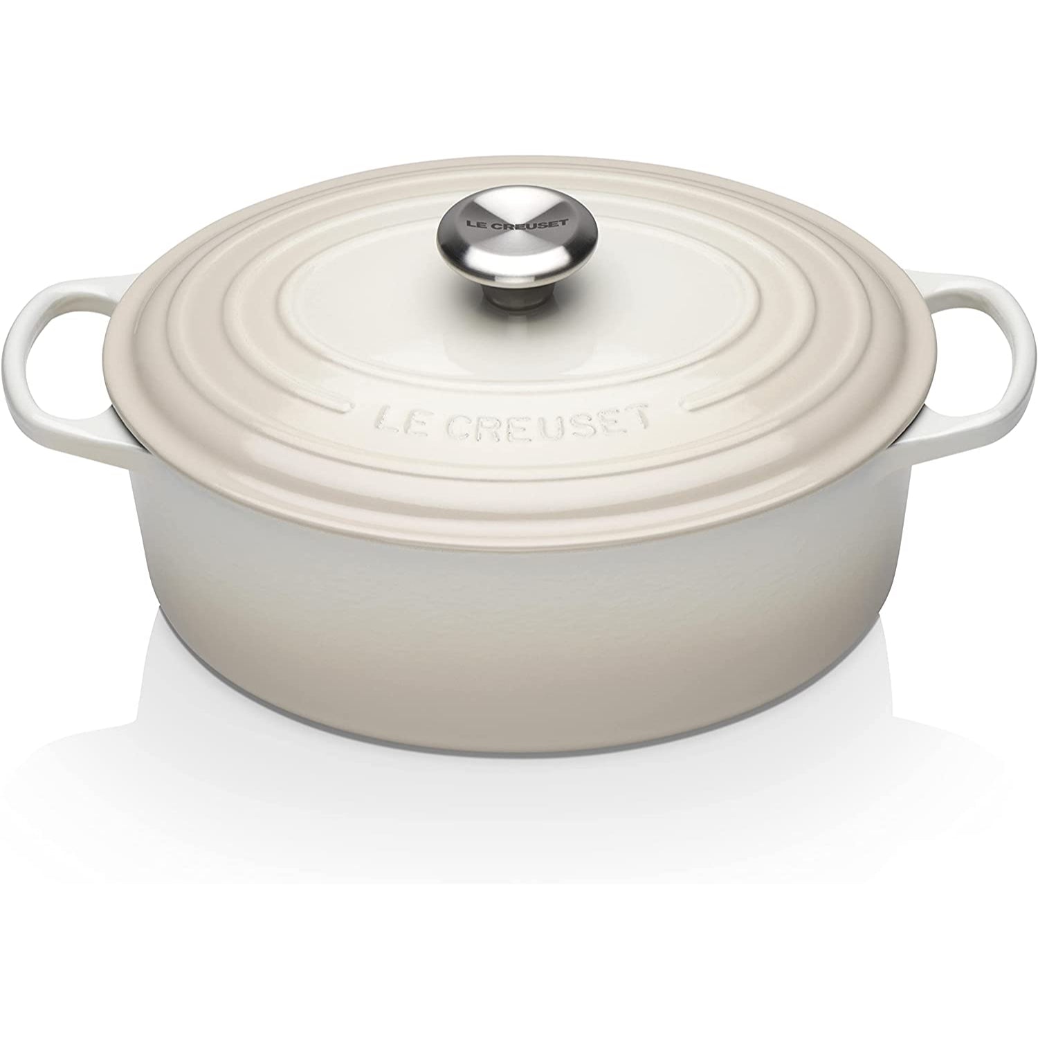 LE CREUSET Cocotte Ovale Evolution 29cm Meringa Ghisa Vetrificata