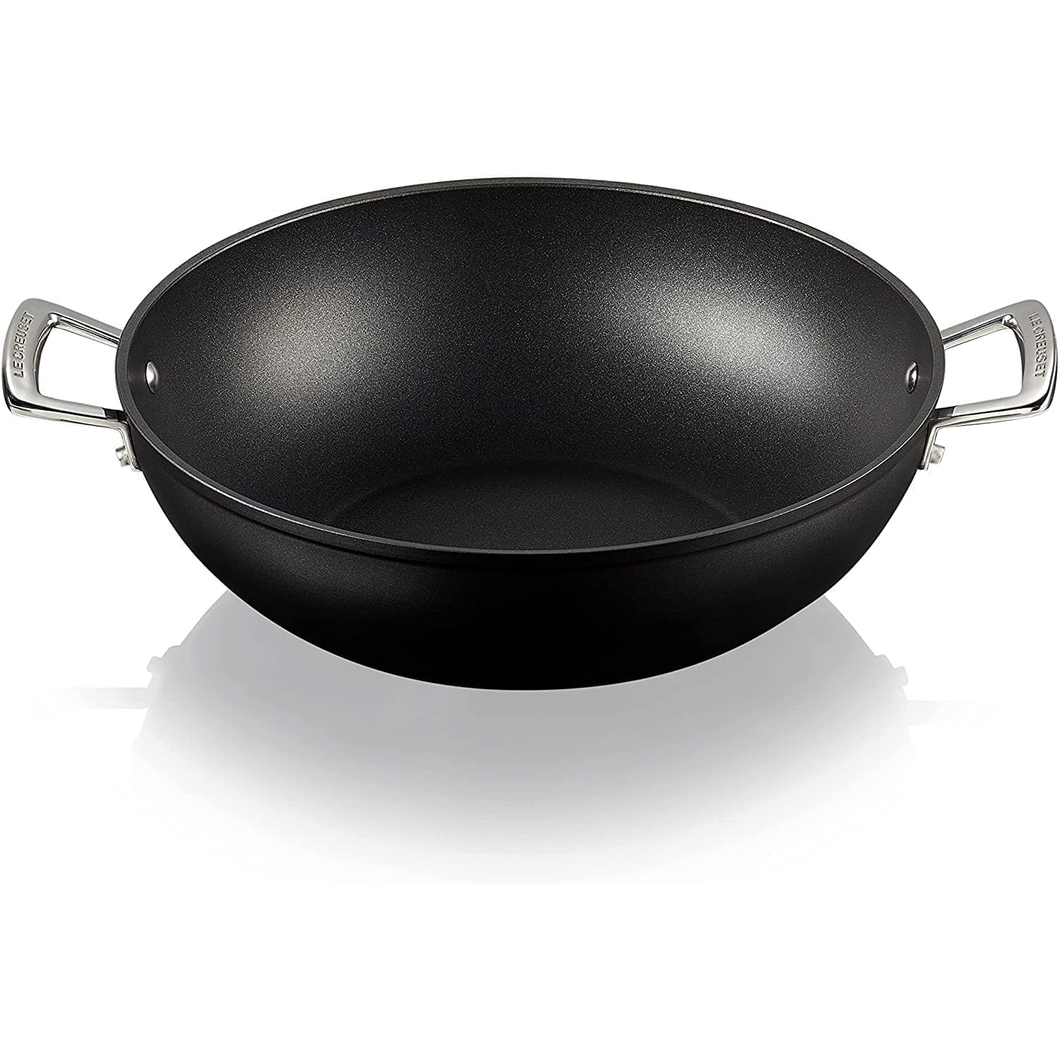 LE CREUSET Padella Antiaderente Wok Due Manici 32cm Alluminio