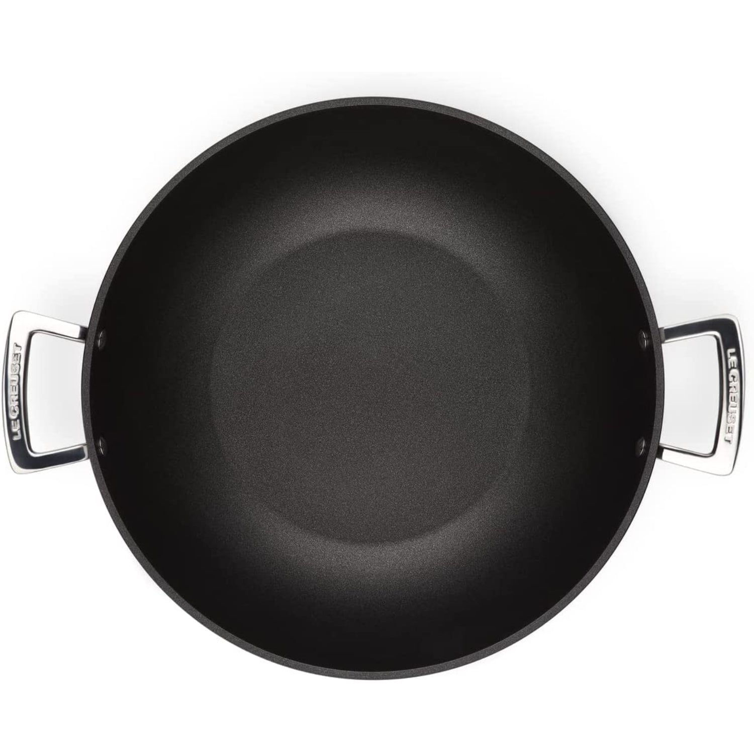 LE CREUSET Padella Antiaderente Wok Due Manici 32cm Alluminio