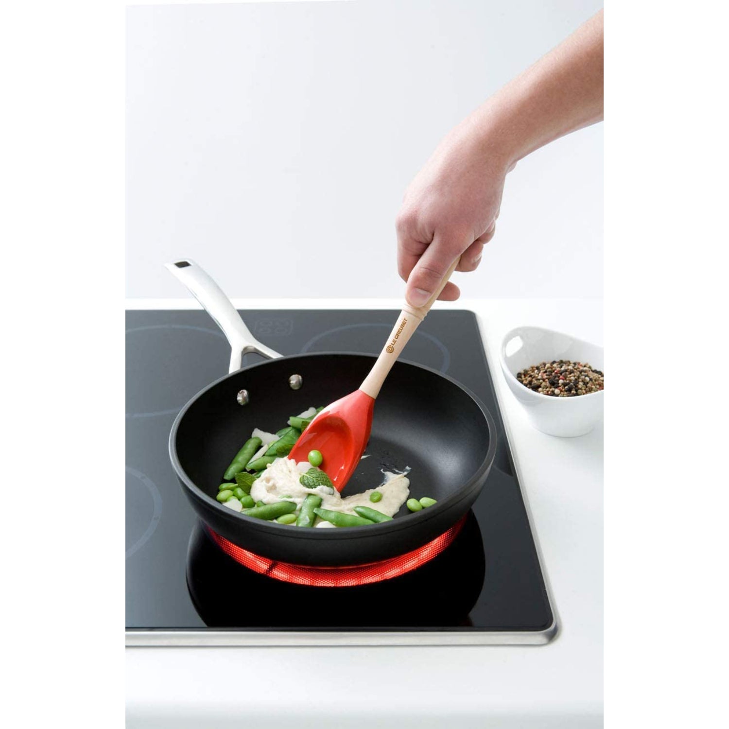 LE CREUSET Padella Antiaderente Alta Manico Lungo 24cm Alluminio